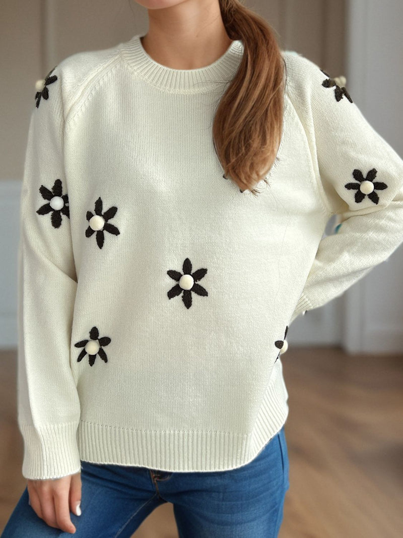 A Vintage Style Sweater with Delicate Timeless Details
