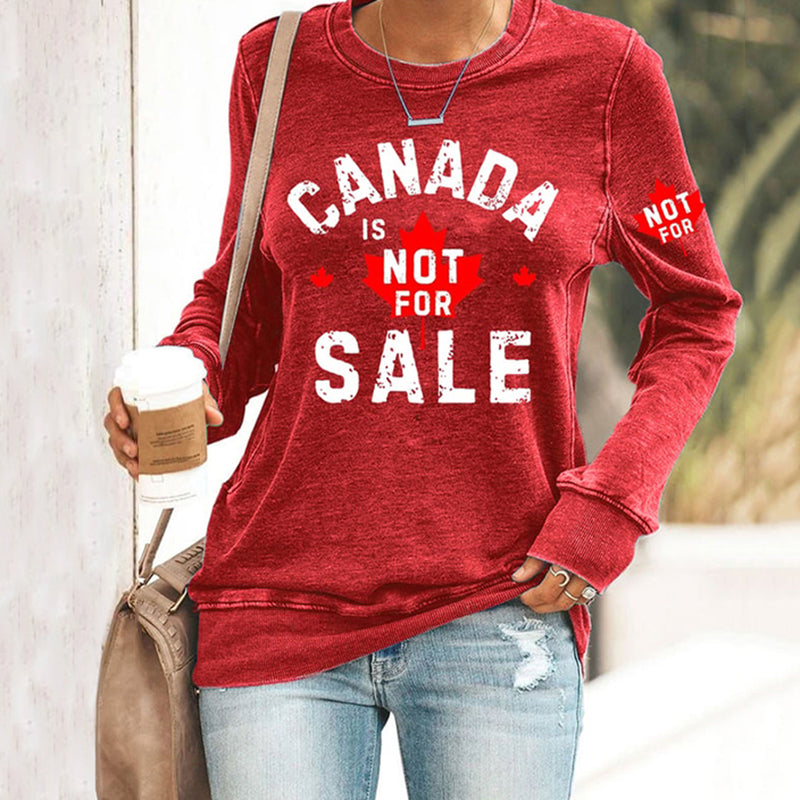 Comstylish Women's Canada Is Not For Sale Print Casual Sweatshirt