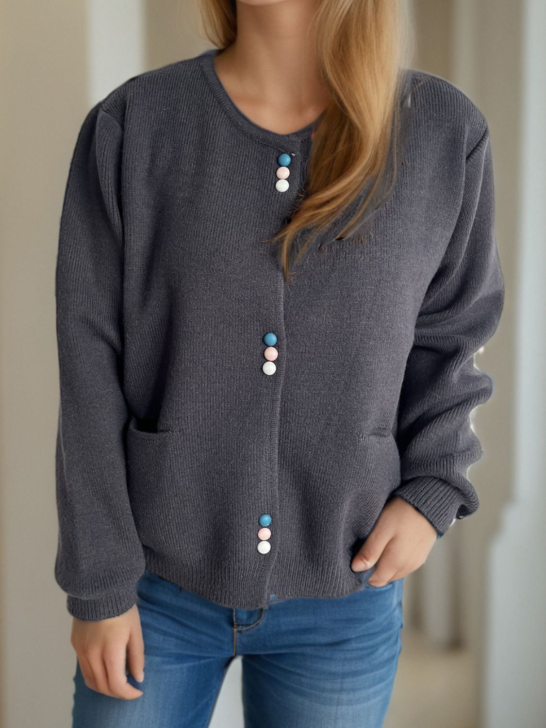 A Vintage Style Cardigan with Delicate Timeless Details