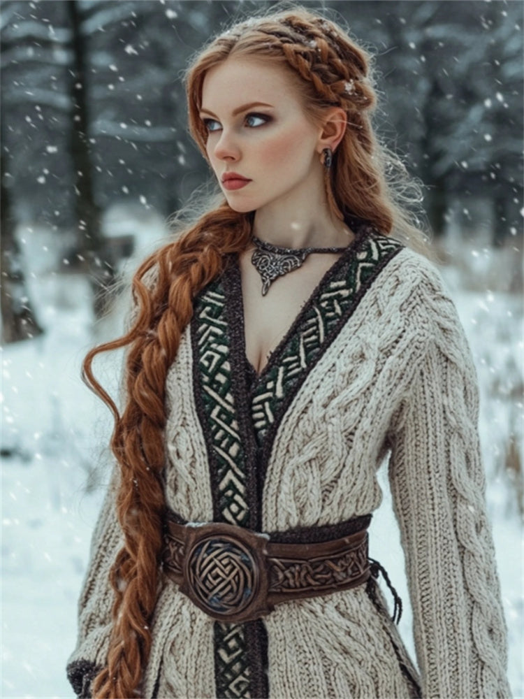 Kauniisti valmistettu Neuletakki