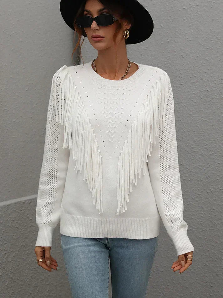 A Vintage Style Sweater with Delicate Timeless Details