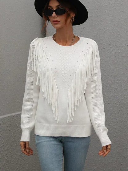 A Vintage Style Sweater with Delicate Timeless Details