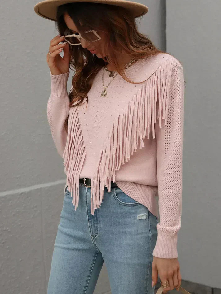 A Vintage Style Sweater with Delicate Timeless Details