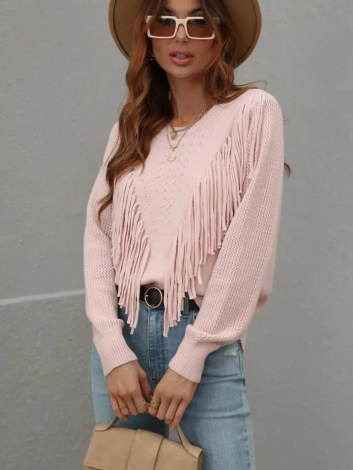 A Vintage Style Sweater with Delicate Timeless Details