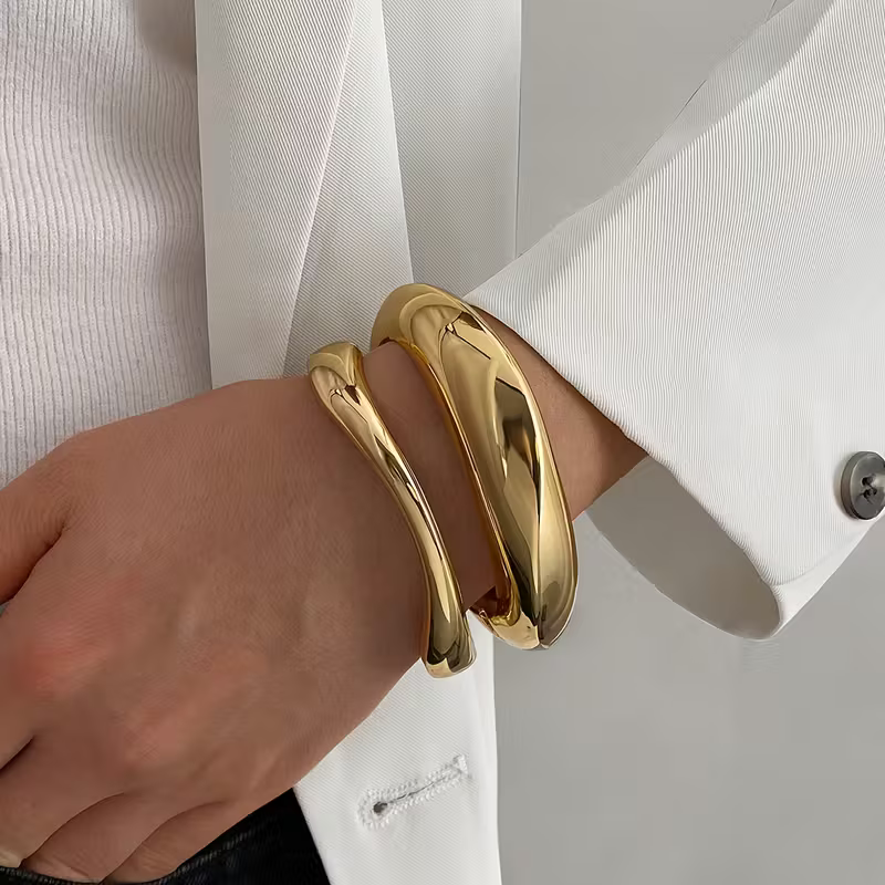 Sculpted Wave Bracelet