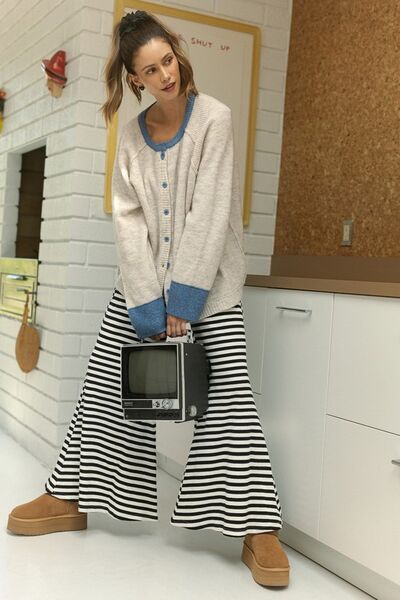 Classic Vintage Cardigan with a Flattering Fit