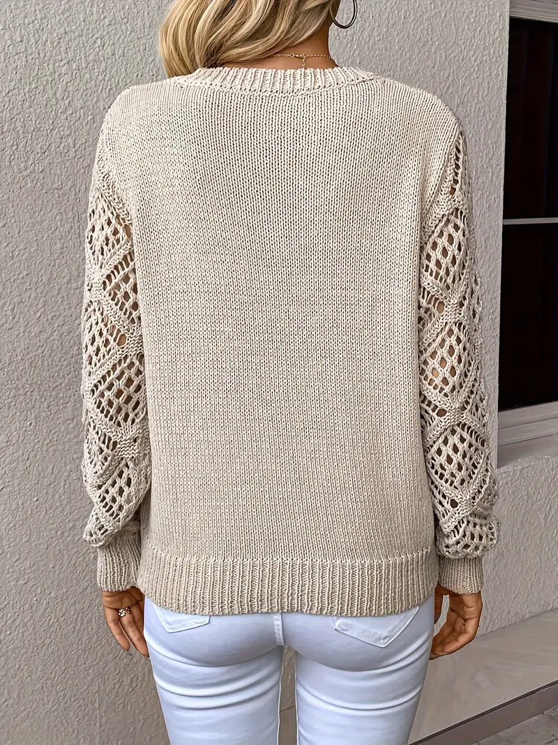 A Vintage Style Sweater with Delicate Timeless Details