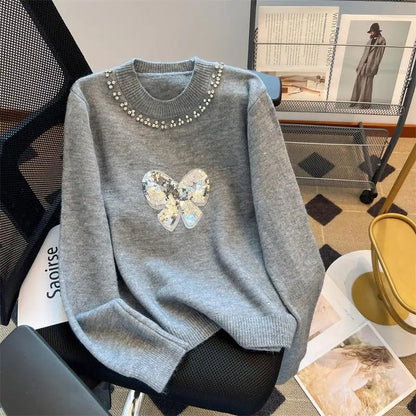 Kauniisti valmistettu Villapaita