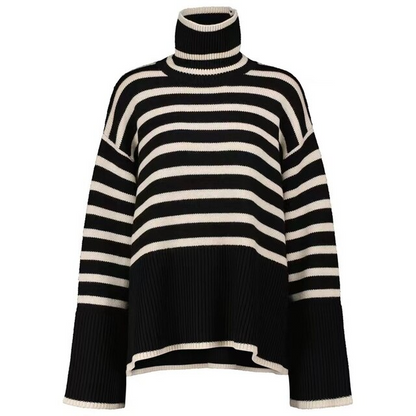 Juliana® | Striped turtleneck sweater