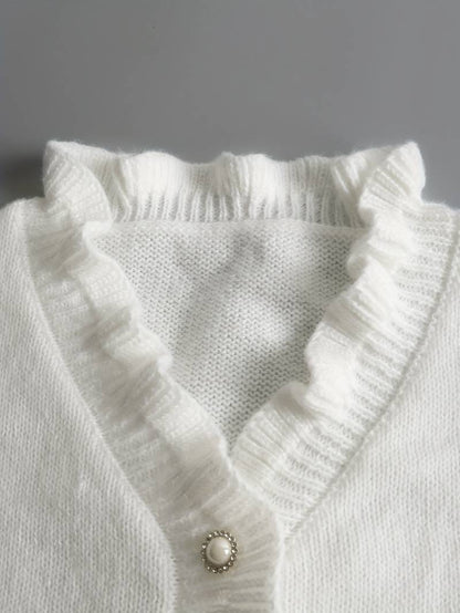A Vintage Style Sweater with Delicate Timeless Details