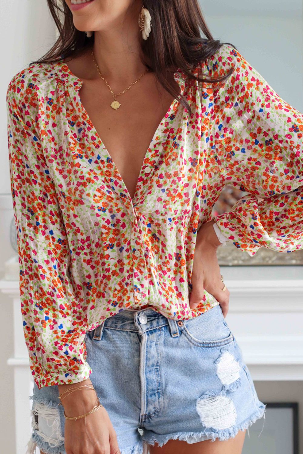 A Vintage Style Shirt with Delicate Timeless Details
