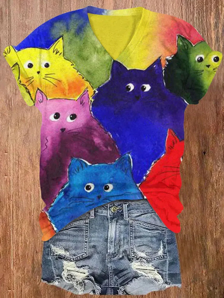 Ajaton vintage-tyyli T-Paita