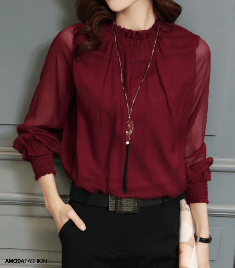 Classic Vintage Blouse with a Flattering Fit