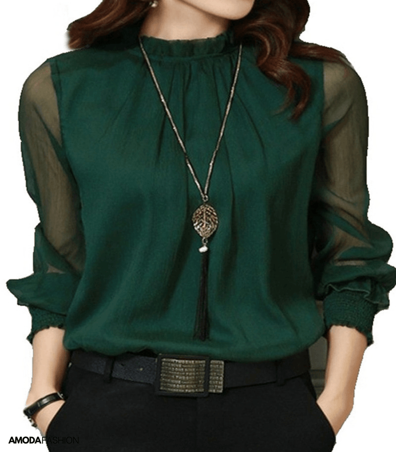 Classic Vintage Blouse with a Flattering Fit