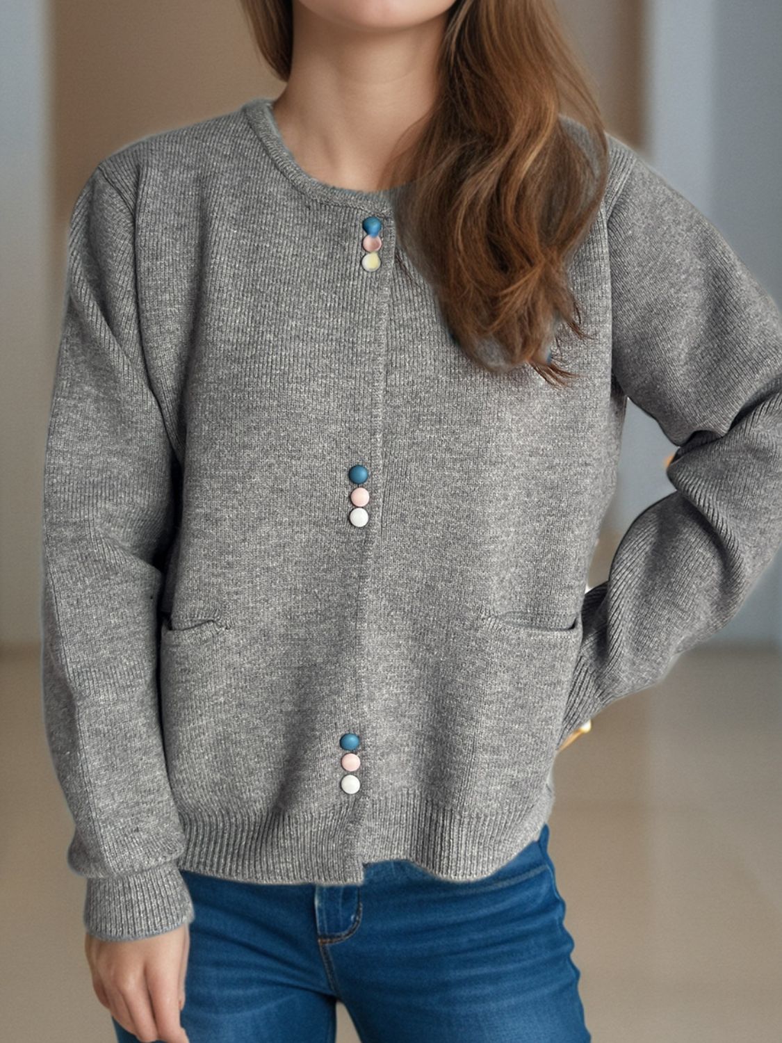 A Vintage Style Cardigan with Delicate Timeless Details