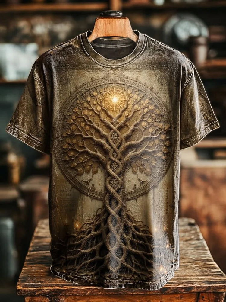 Vintage Viking Tree Of Life Men's T-shirt artswardrobe