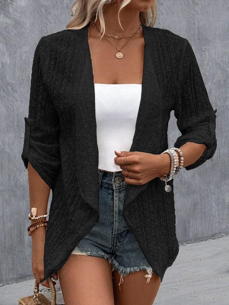 Well Tailored Cardigan with a Graceful Silhouette