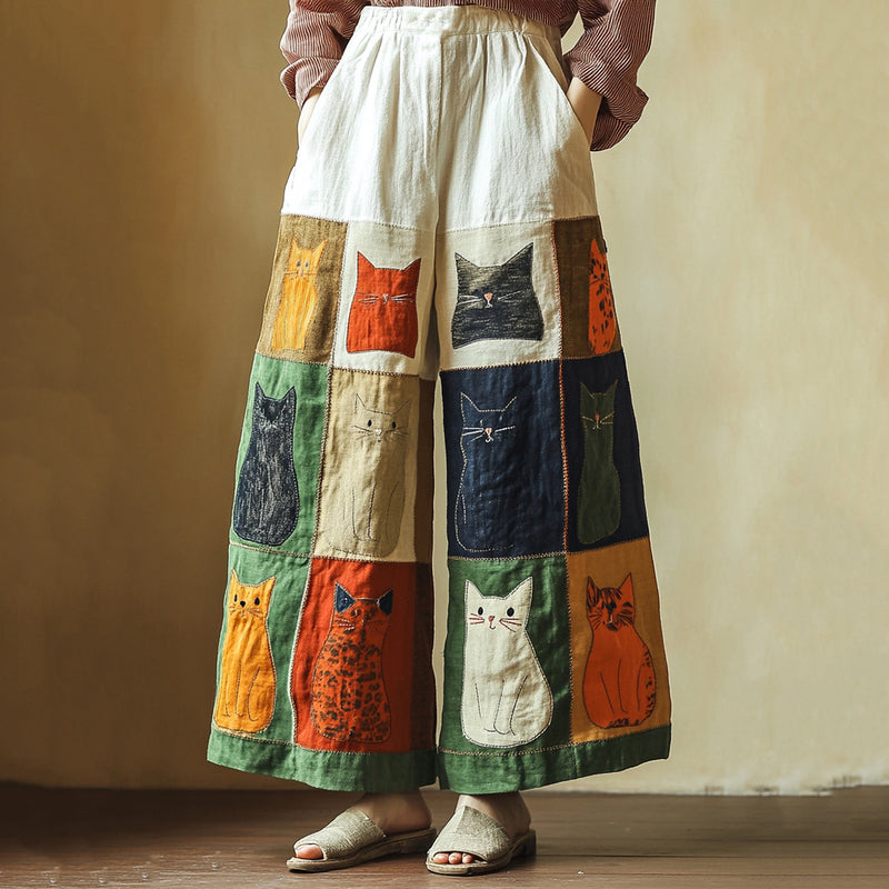 Ajaton vintage-tyyli Housut