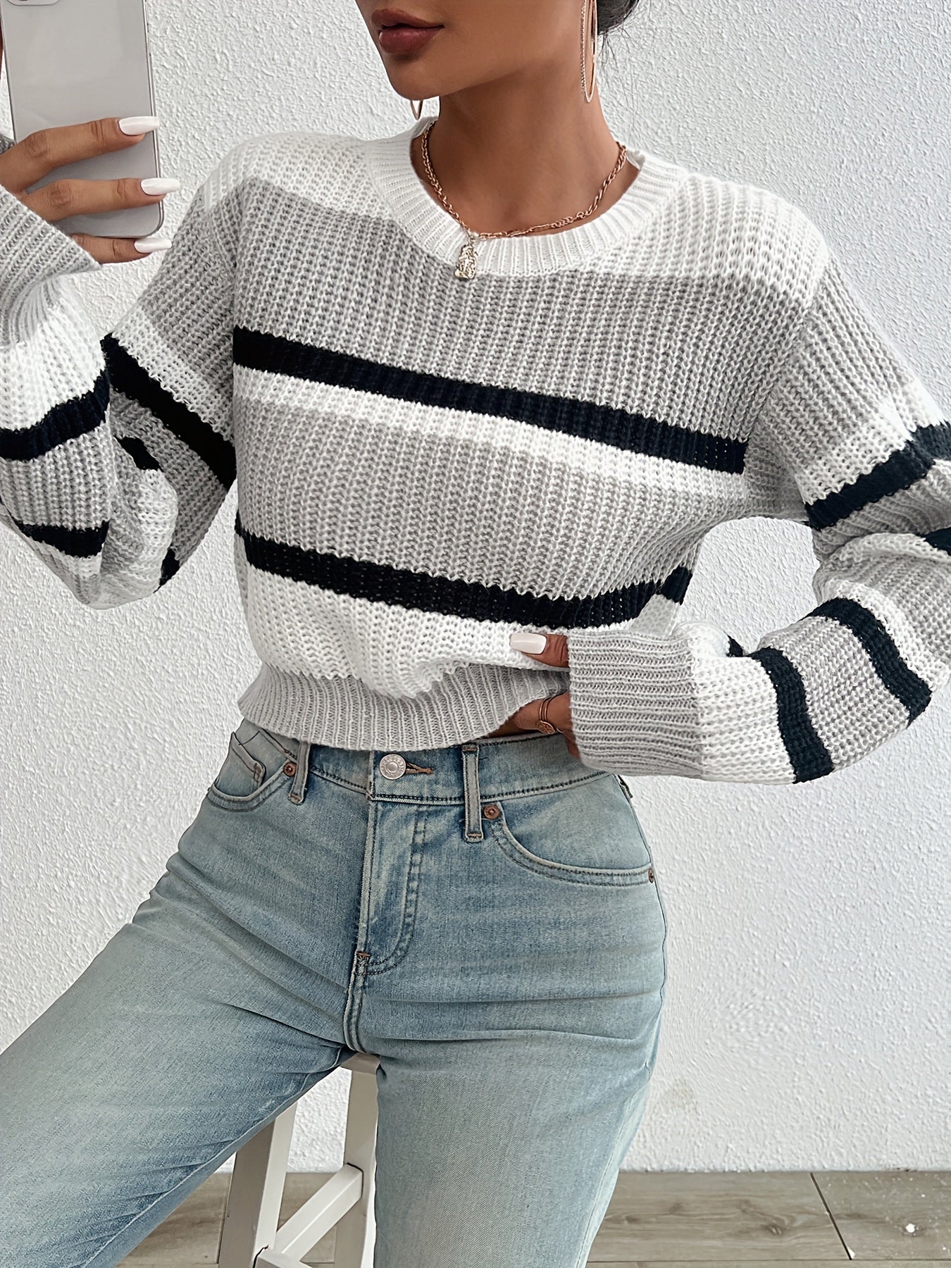 Beautifully Finished Sweater in a Timeless Design