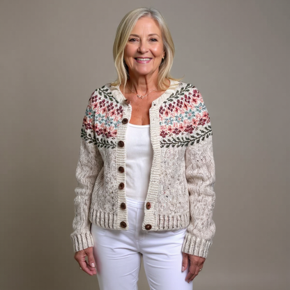 A Vintage Style Cardigan with Delicate Timeless Details