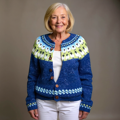 Classic Vintage Cardigan with a Flattering Fit