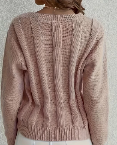 A Vintage Style Sweater with Delicate Timeless Details