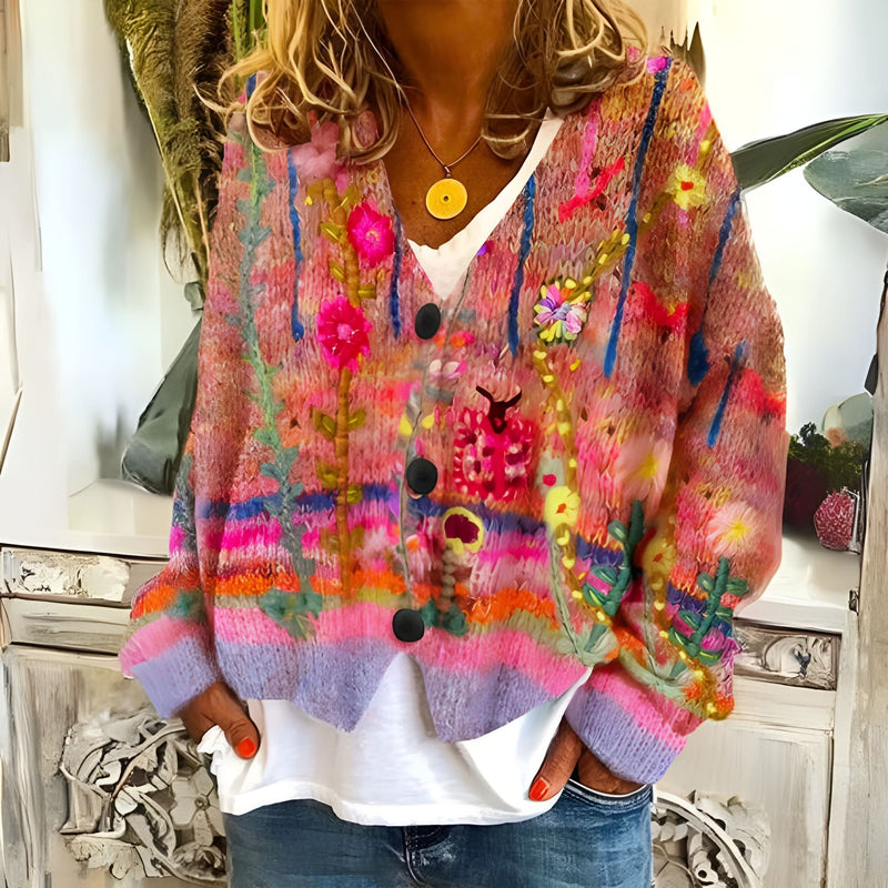 Classic Vintage Cardigan with a Flattering Fit