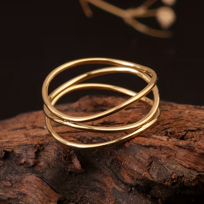 Triple Layer Intertwined Ring