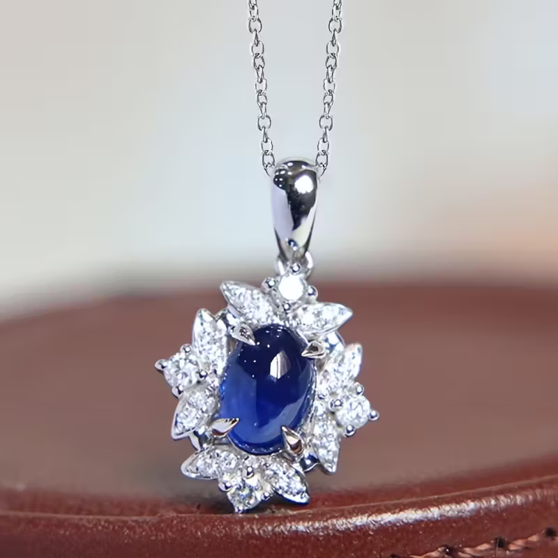 Sapphire Bloom Necklace