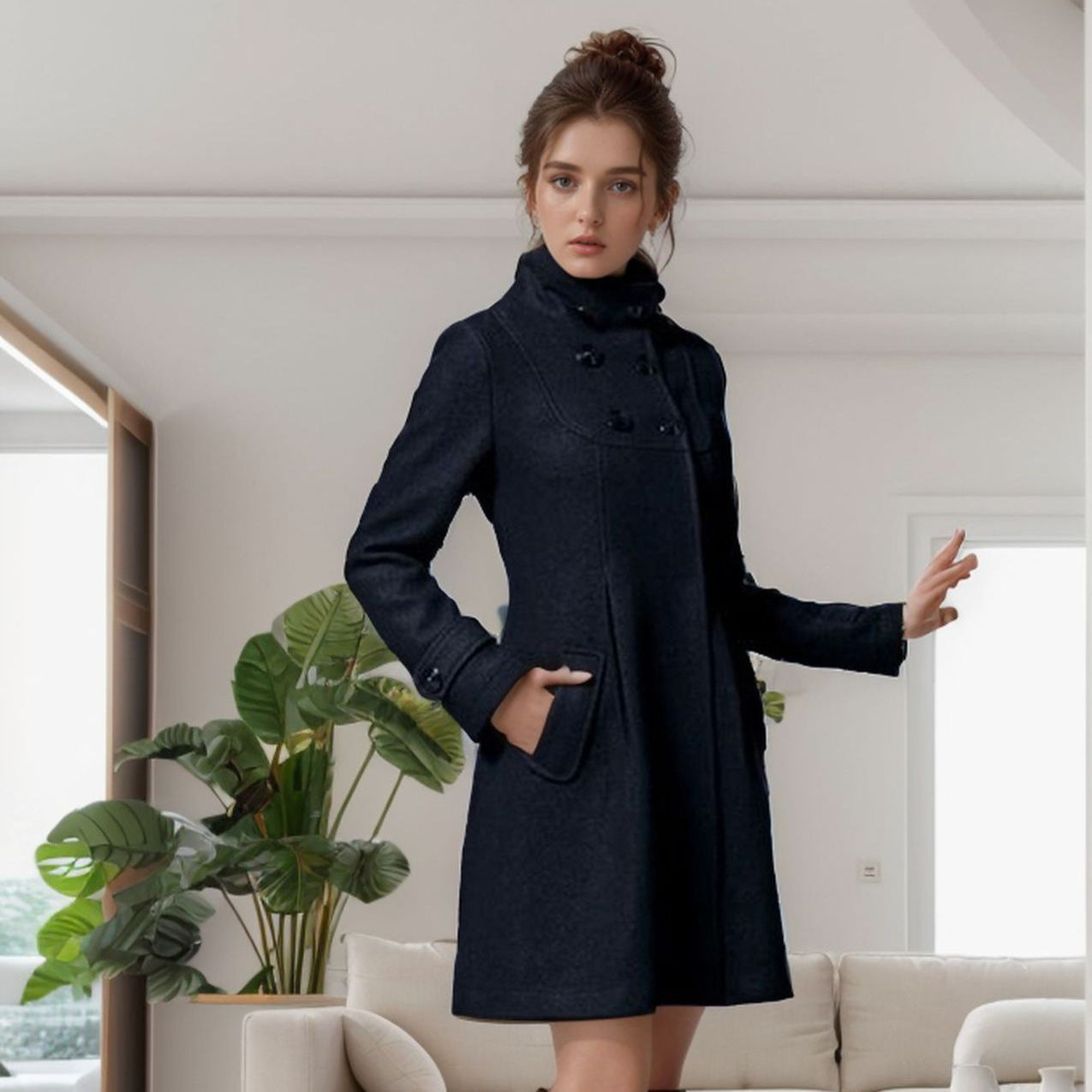 Beautifully Finished Coat in a Timeless Design