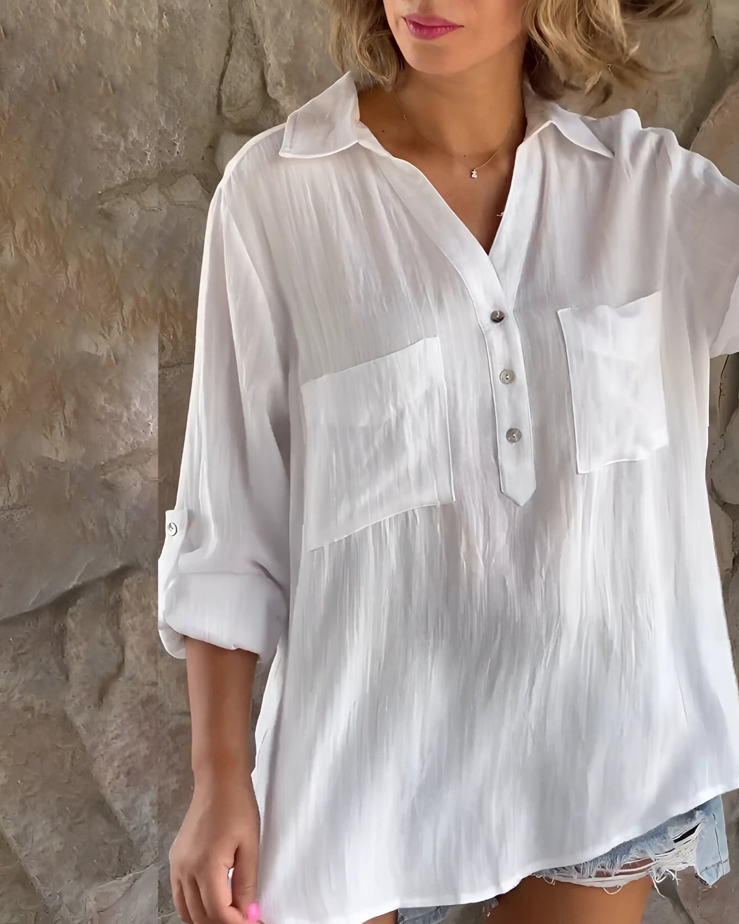 Classic Vintage Blouse with a Flattering Fit