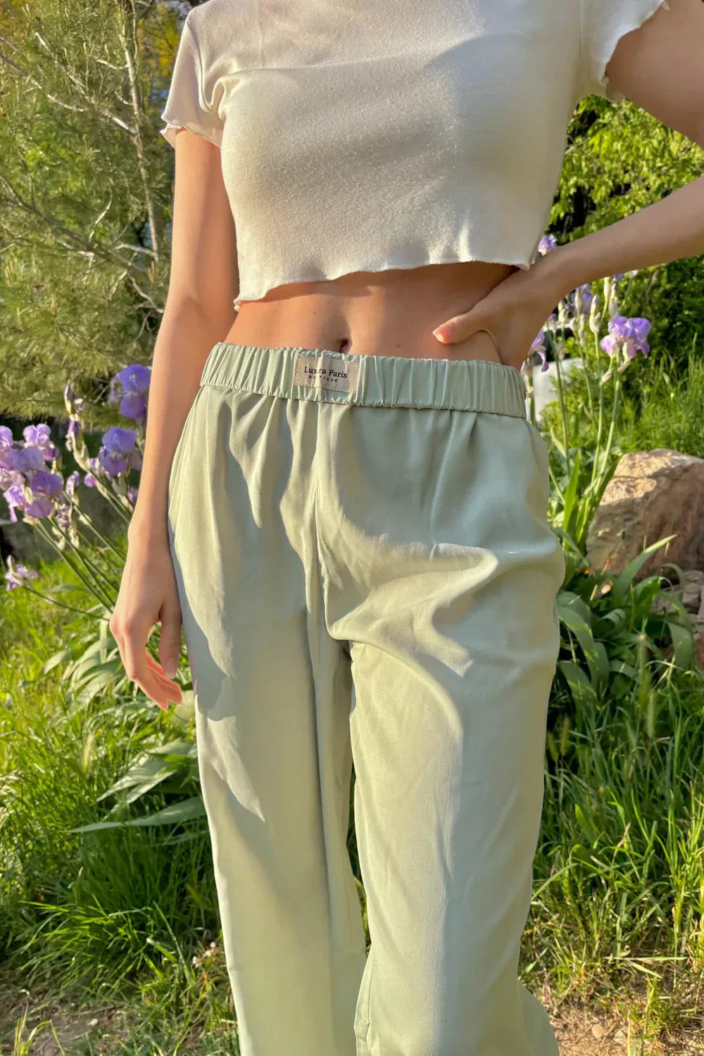 A Vintage Style Pants with Delicate Timeless Details