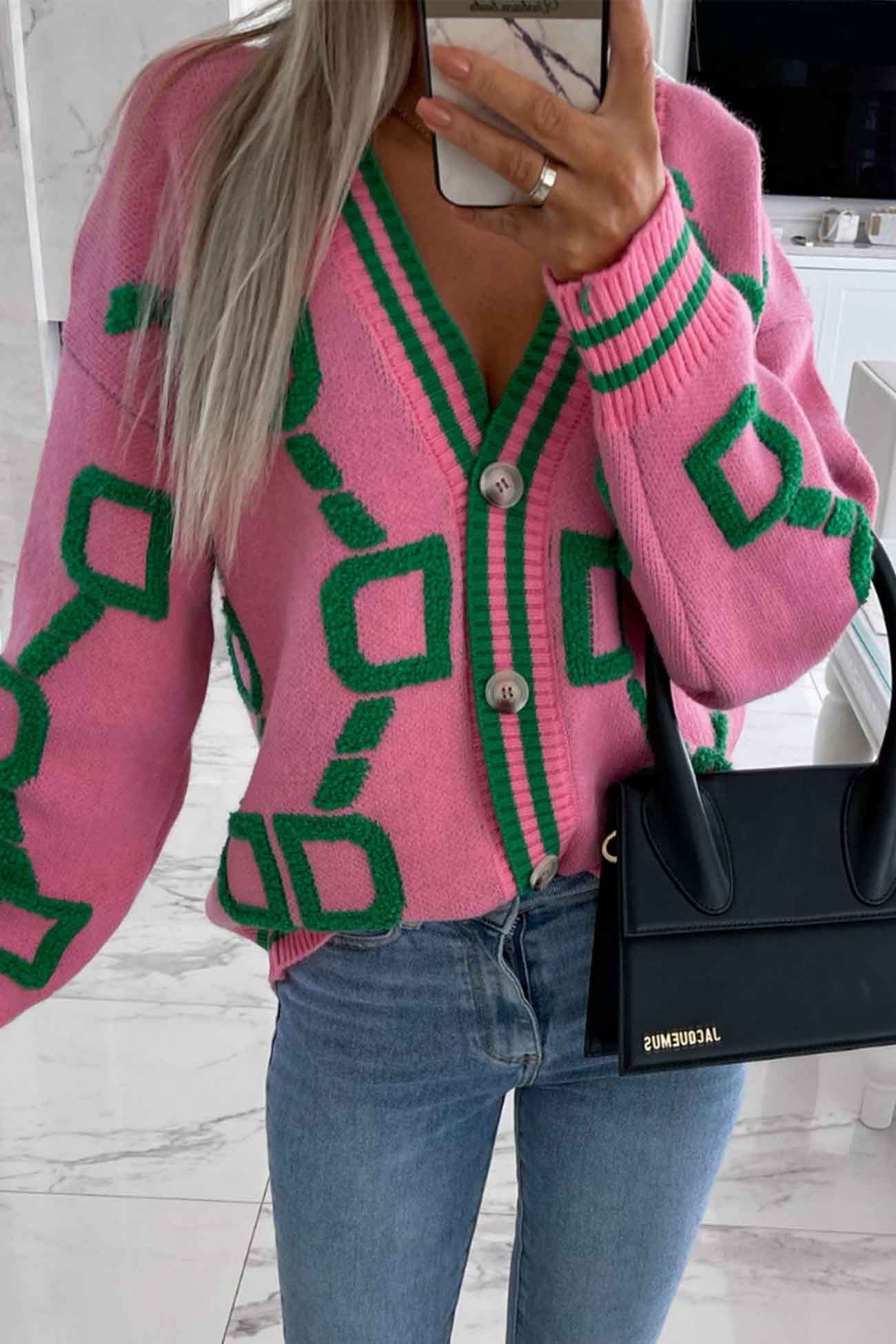 Classic Vintage Cardigan with a Flattering Fit