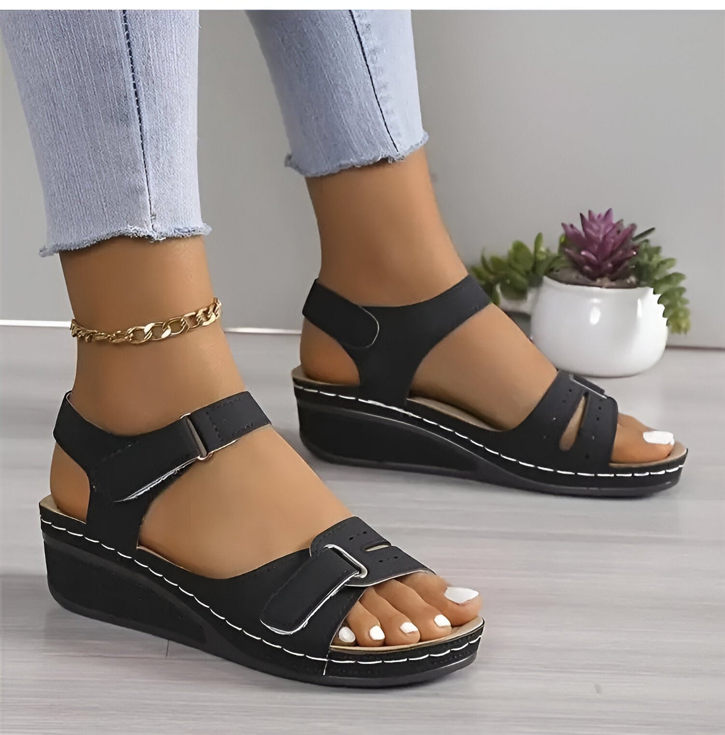 Vintage Inspired Orthopedic Sandals