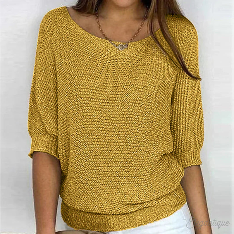 Well Tailored Sweater with a Graceful Silhouette