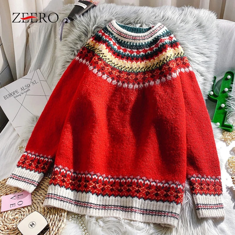 Classic Vintage Sweater with a Flattering Fit