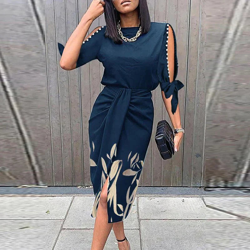 Navy Blue Print