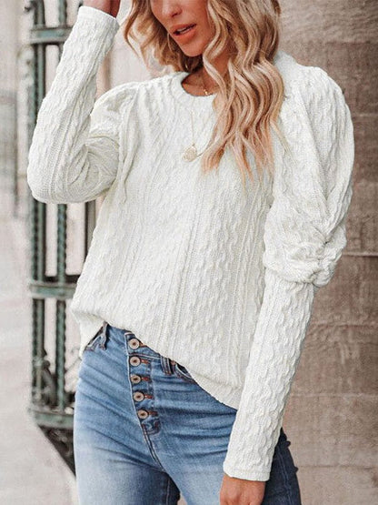 A Vintage Style Sweater with Delicate Timeless Details